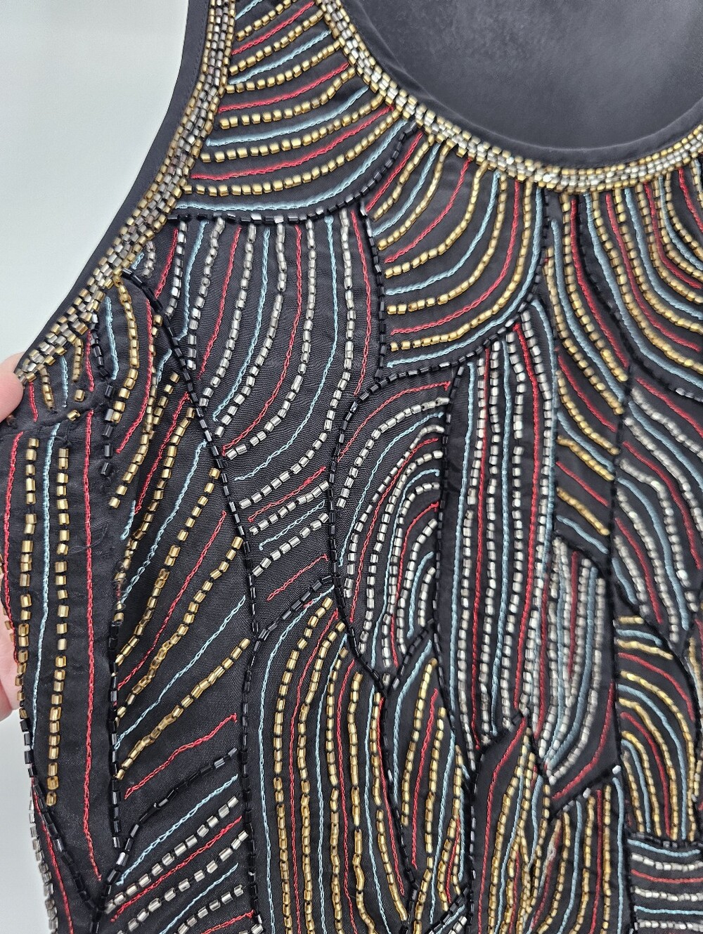 Patterson J Kincaid Beaded Top Vtg